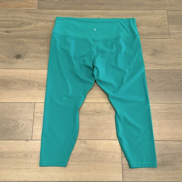 LULULEMON Maldives‎ Green Align High Rise Active Workout Leggings Size 20 - Picture 3 of 11
